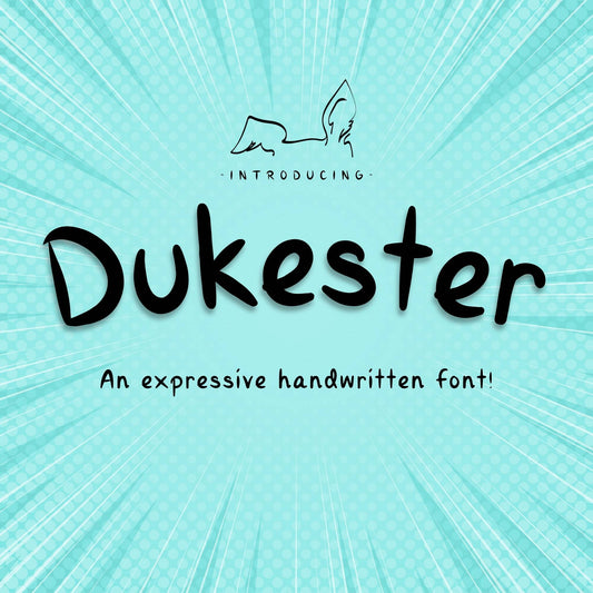 Dukester Regular, An Expressive Font