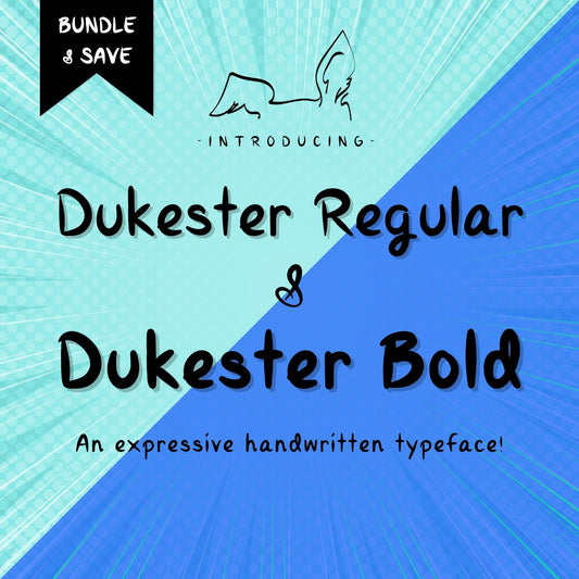 Dukester Typeface (2 styles)