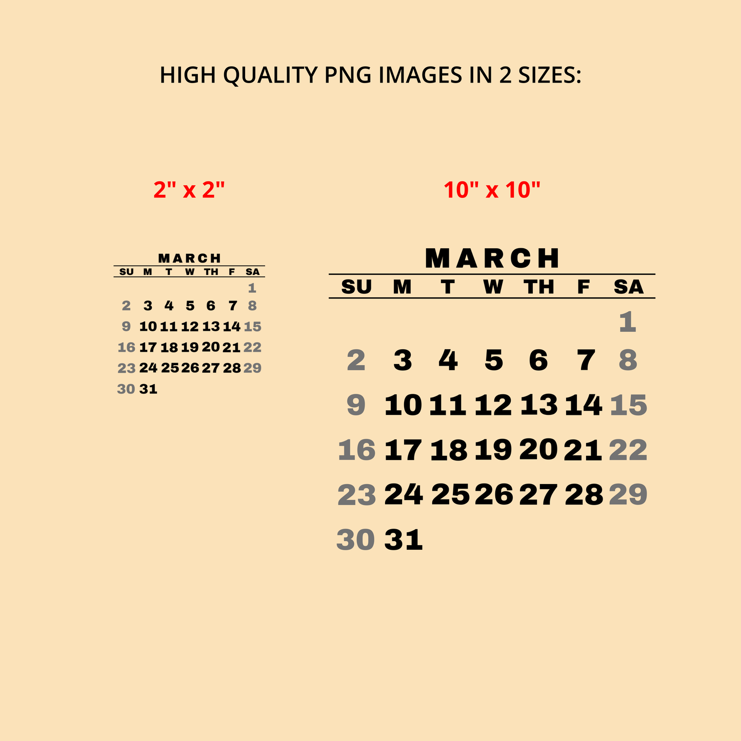 2025 Mini Desk Calendar, Printable Calendar Stickers, Instant Download, PDF & PNG