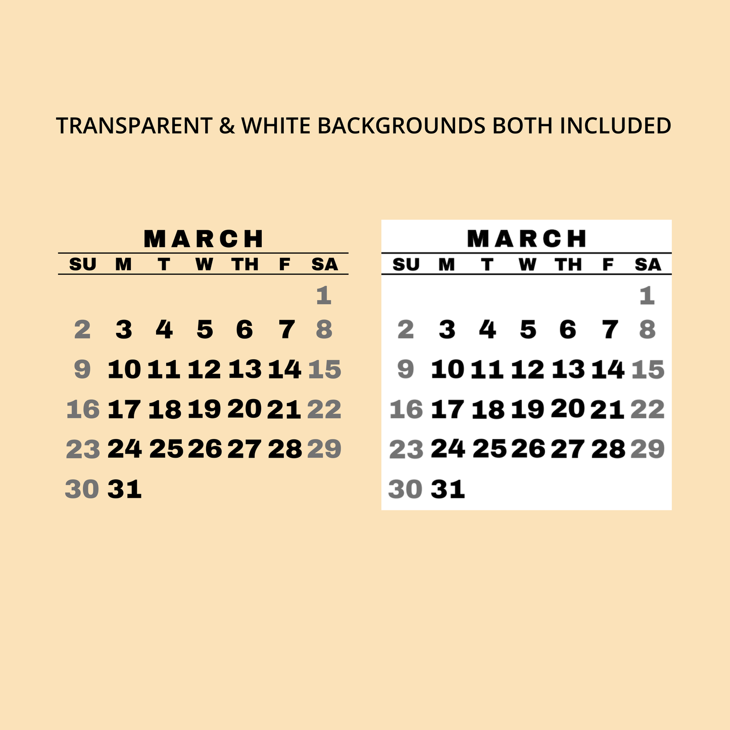 2025 Mini Desk Calendar, Printable Calendar Stickers, Instant Download, PDF & PNG