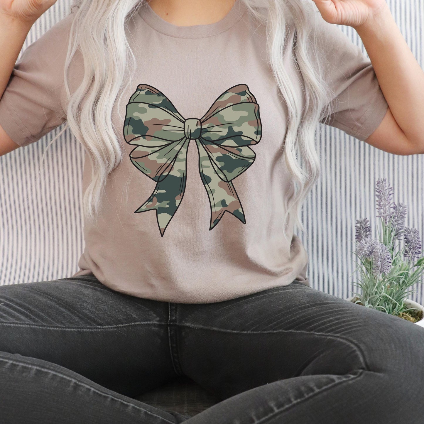 Coquette Camo Bow PNG & SVG - Military Wife Design - Duck Hunting Sublimination - Camouflage Bow Bundle - Digital Download