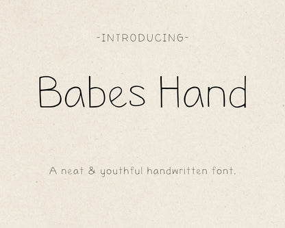 Handwritten Font, Fun Handwriting Font, OTF & TTF, Note Taking Font, Personal & Commercial Use License Included (Copy)