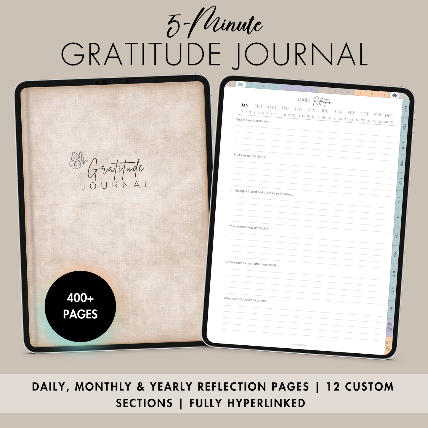 Digital Daily Gratitude Journal Download