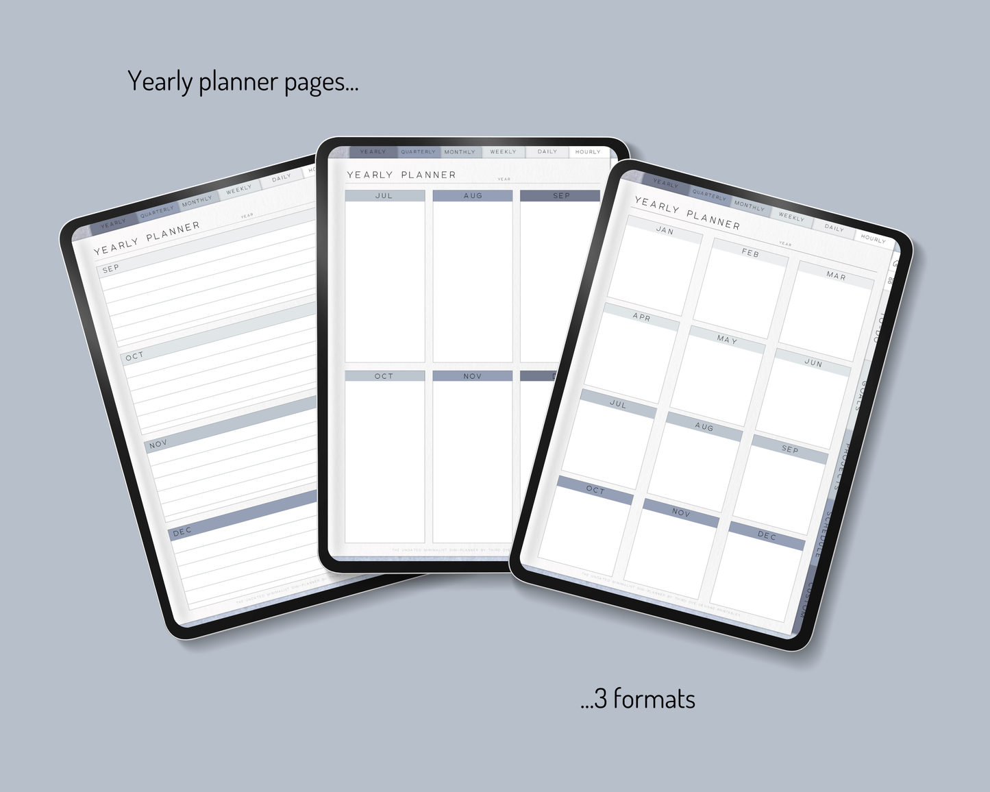 Undated Quarterly Digital Infinity Planner, Hyperlinked Project Management Planner, Basic Digital Planner PDF for Android or iPad