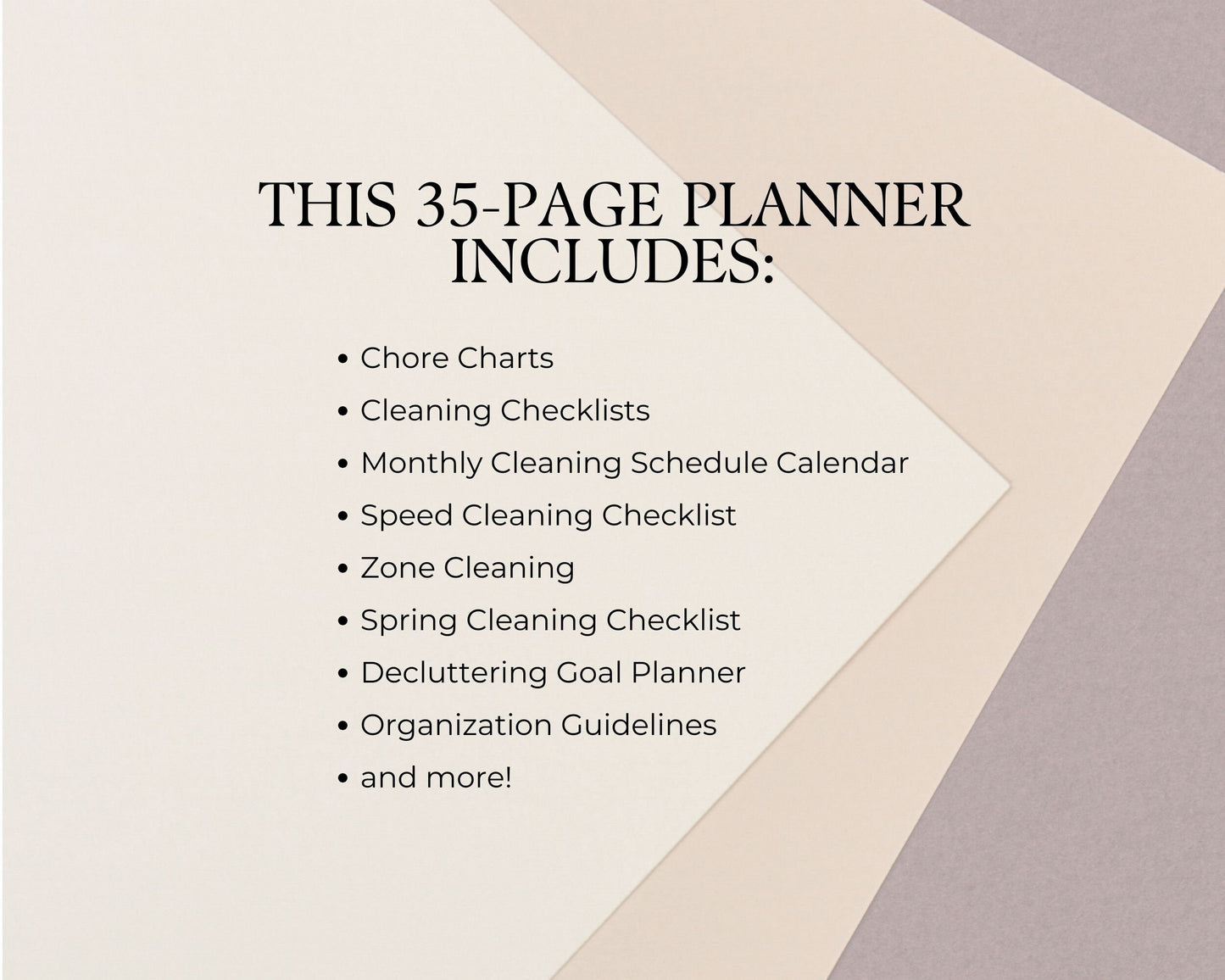 Printable Cleaning and Decluttering Planner, Declutter Challenge, Family Chores, Home Organization, Spring Cleaning Checklist Planner