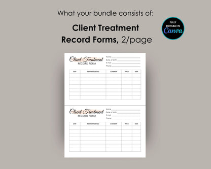 Esthetician Client Consent Form Bundle, Editable in Canva, Printable Facial Treatment Consultation Form, Photo Release Form