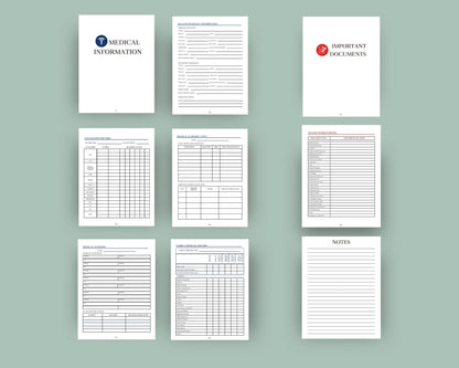 In Case of Emergency Binder & End of Life Planner - Estate Planning Tool, Printable PDF Forms