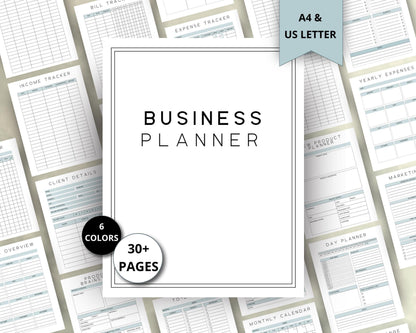 Business Planner Printable, Side Hustle Planner, Etsy Shop Planner, Blog Planner, Digital Download