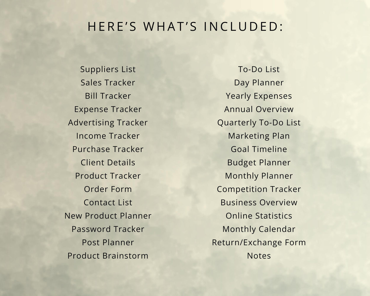 Printable Side Hustle / Small Business Planner