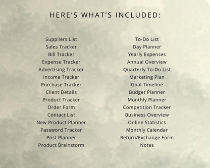 Printable Side Hustle / Small Business Planner