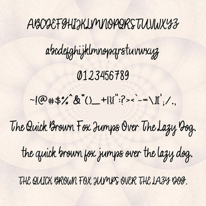 Kaleidoscope, A Brush Style Font w/ Glyphs