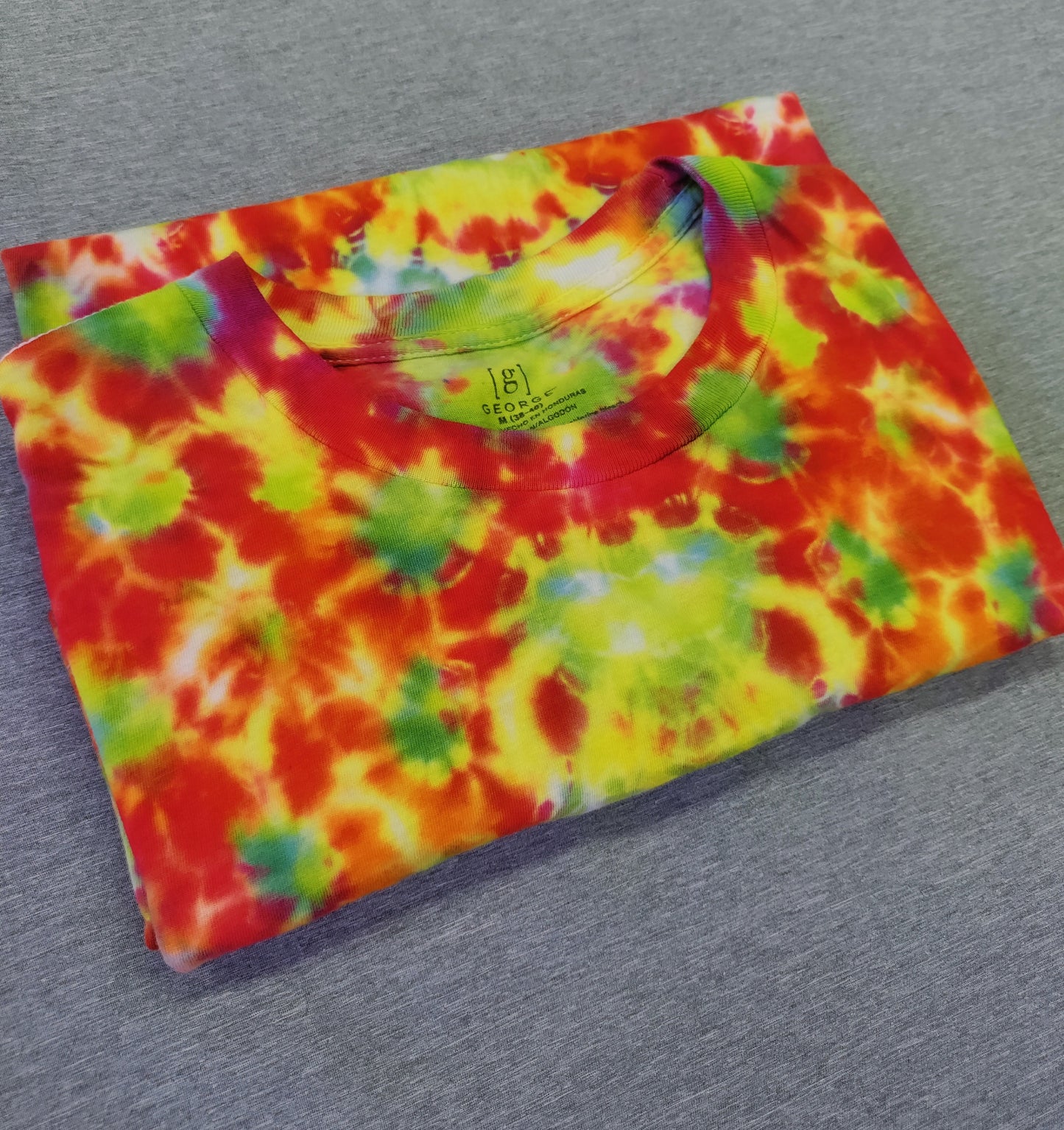 Sonic Boom (Kenny style) Tie-Dyed T-Shirt, Adult Size Medium