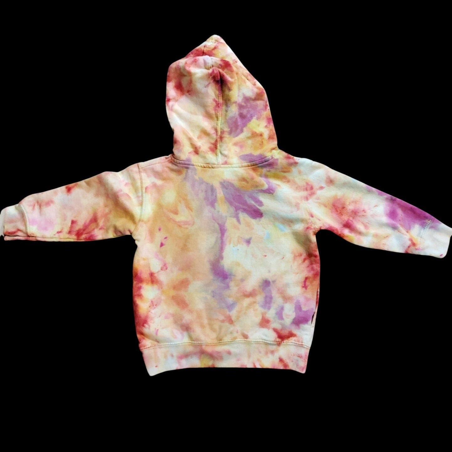 Kid&#39;s Ice Dyed Pullover Hooded Sweatshirt &quot;Hot Chip&quot;, Size 4T