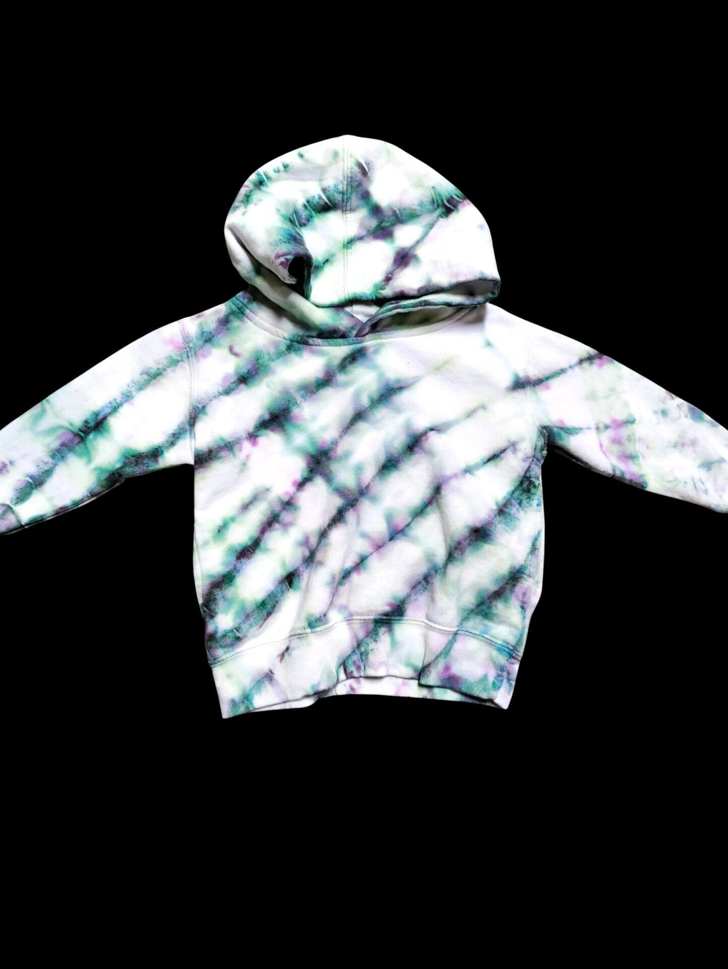 Snow Fairy Ice Dyed Pullover Hooded Sweatshirt, Size 2T