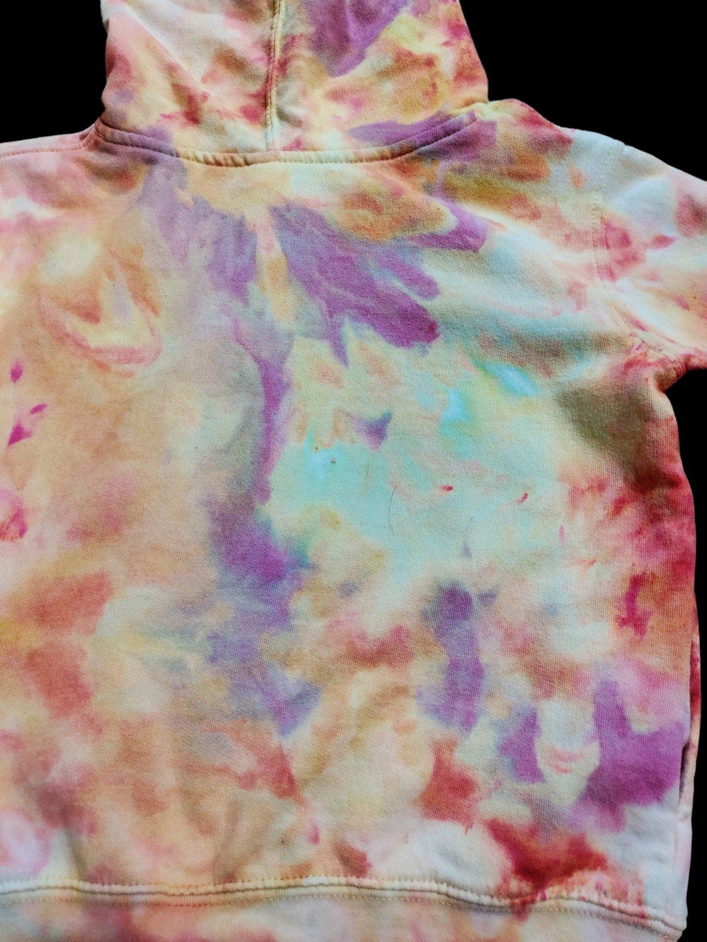 Kid&#39;s Ice Dyed Pullover Hooded Sweatshirt &quot;Hot Chip&quot;, Size 4T