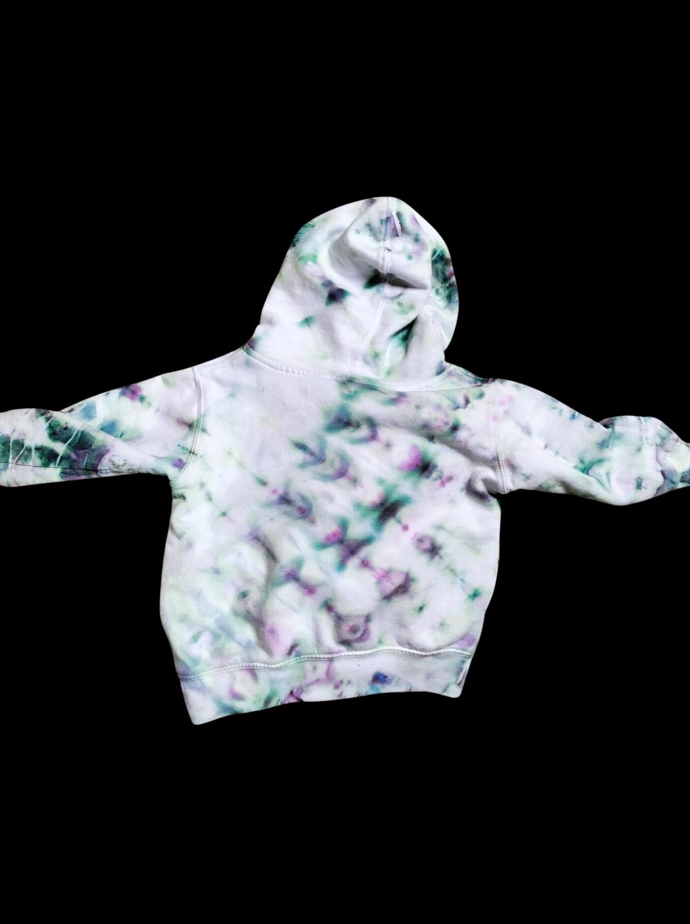 Snow Fairy Ice Dyed Pullover Hooded Sweatshirt, Size 2T